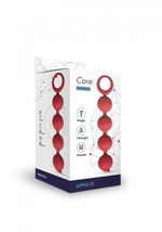 Анальная цепочка силиконовая Appulse (бордовый) (Цвет: бордовый)