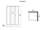 Душевая кабина Niagara Promo P90/26Q/MT/BK (90х90х200) 4 места