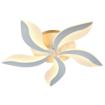 Светодиодный светильник 60Вт, 5390Лм, 3000К-6500К, Ra>80, Радио 2.4G пульт, плавная регулировка мощности, изменение цветовой температуры, 50% яркость, ночник, металл/акрил, белый