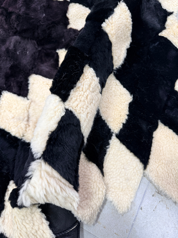 Покрывало меховое ковер из шкуры овчины