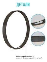 Металлическая круглая рамка 32 см, черная