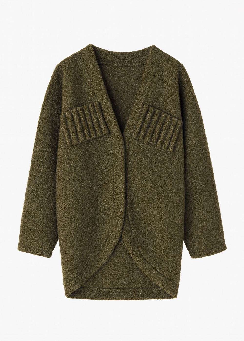 Укороченное пальто с газырями