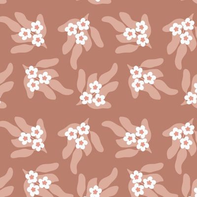 Весенние цветы, персиковый