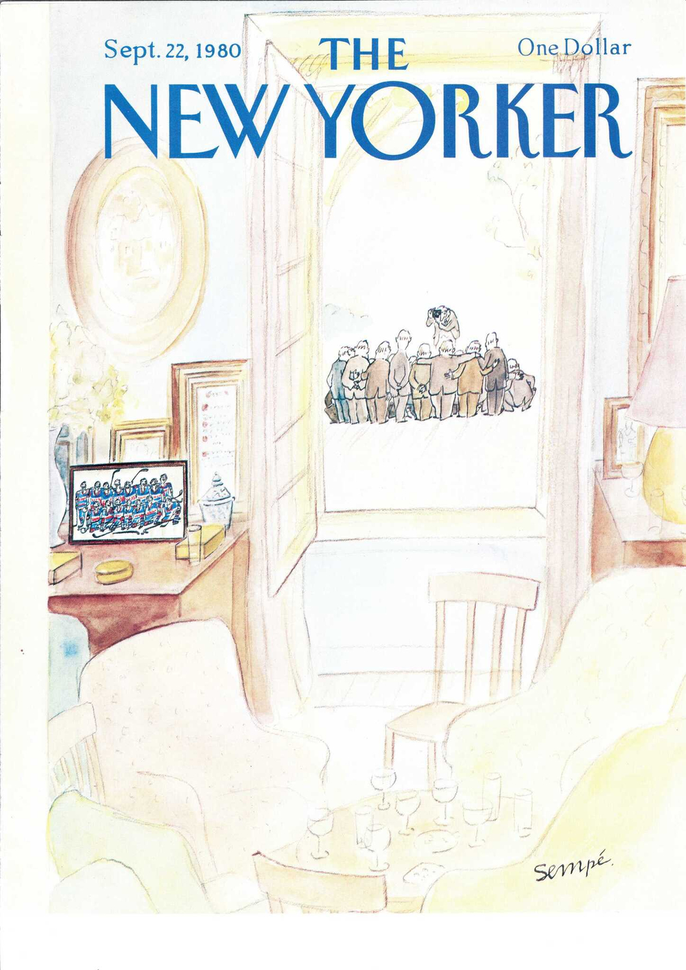 Журнал The New Yorker 22-09-1980, обложка