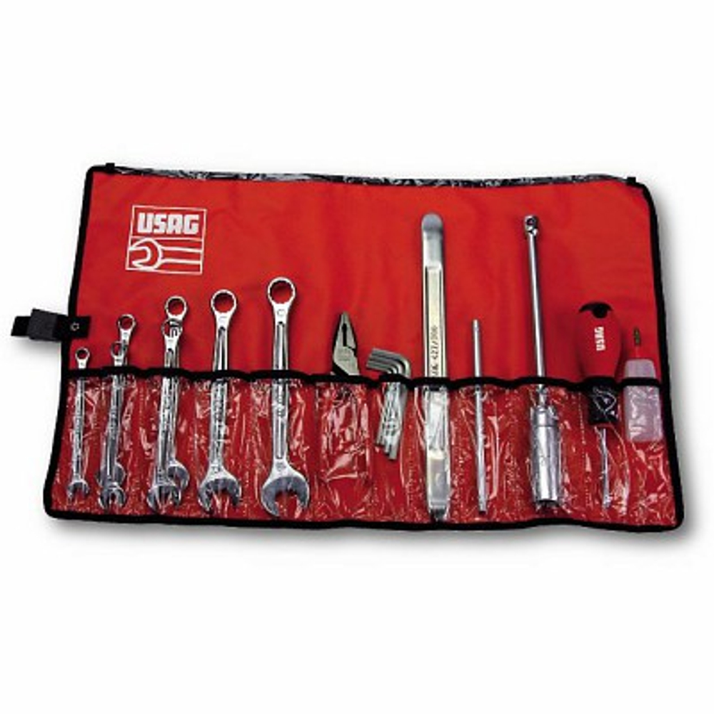 630 BN Сумка с набором инструмента для обслуживания  мотоциклов (18 предметов), USAG (Италия)