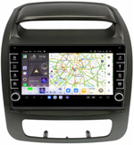 Магнитола для KIA Sorento 2 XM 2012-2020 c экраном климата снизу - Carmedia OL-9794-1 (кнопки и крутилки) Android 13, TS20, 6+128Гб, CarPlay, 4G SIM-слот