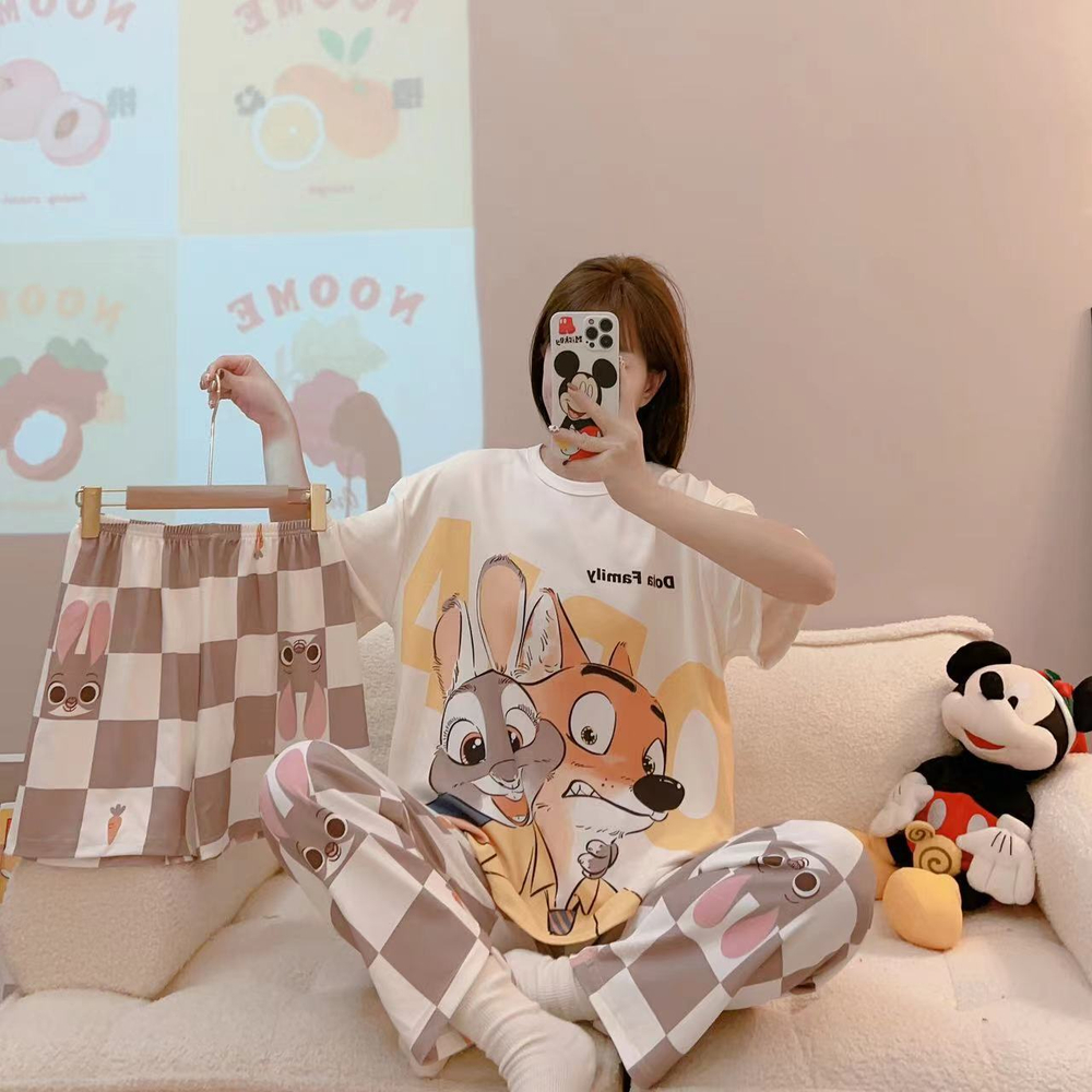 Пижама штаны+шорты+футболка Н3