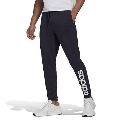 Мужские теннисные штаны adidas Essentials Single Jersey Tapered Elastic Cuff Logo Training Pants Men - Blue