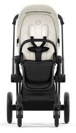 Коляска 3 в 1 Cybex Priam IV Matt Black complete и автокресло Aton S2 i-Size Hibiscus Red Off White