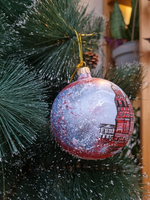 Шар стеклянный "Спас на крови",  ручная роспись