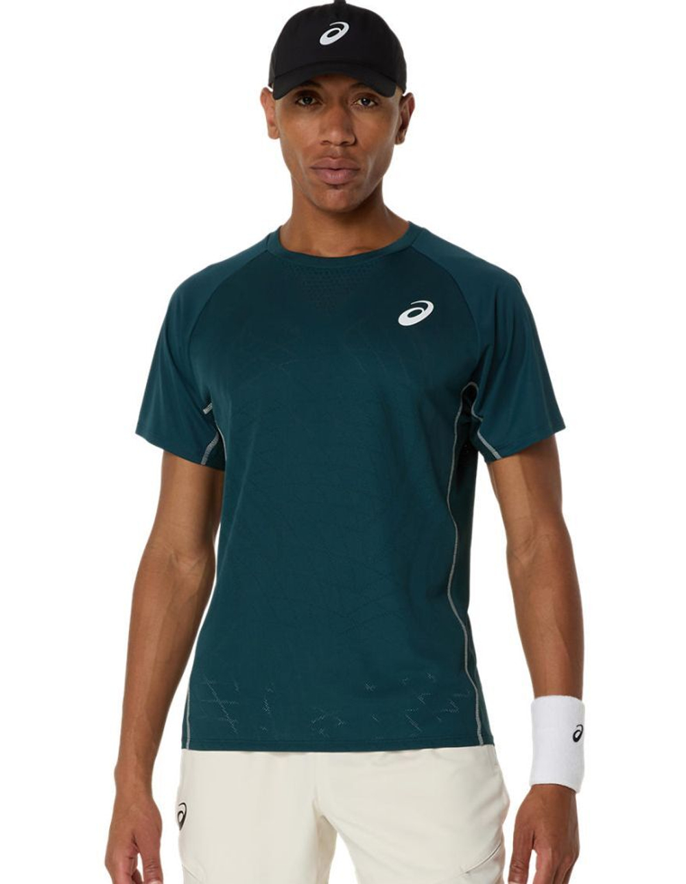 Мужская теннисная футболка Asics Match Actibreeze Short Sleeve - зеленый