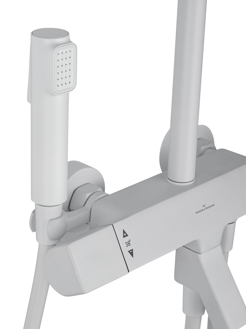 Душевая система с термостатом WONZON & WOGHAND The ONE, Белый матовый (WW-B3094-MW)