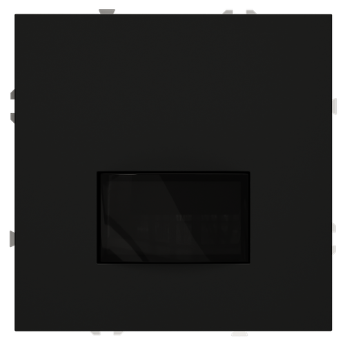 Датчик движения встраиваемый VOLTUM S70, (черный матовый)