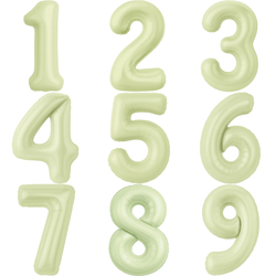 Цифры 102 см "Цвет Пыльный лайм" слим (slim)