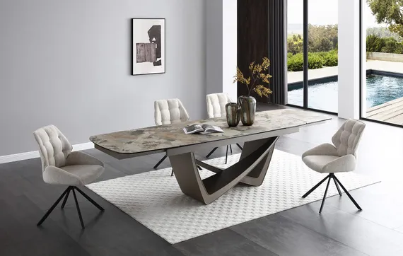 Раздвижной стол Malen, 200-300х100 см, керамика