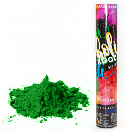 Пневмохлопушка (12/30 см) Краска Холи Зеленый