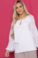 Блуза Шарм НЬЮ (белая) Б10461 LT Collection (Акция)