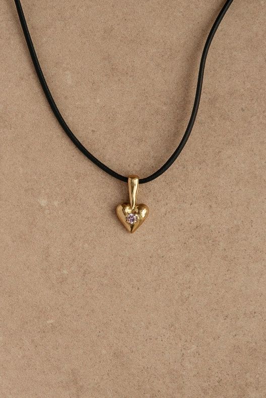 Кулон Лав с розовым фианитом / CELS