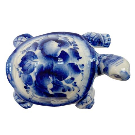 Фигурка Черепаха Тина гжель