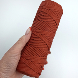 Полиэфирный шнур круглый 3 мм Терракот
