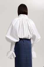 Блуза со съёмными манжетами