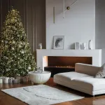 Елка с гирляндой «Эрмитажная» (Литая хвоя) 150 см / 1,5 м