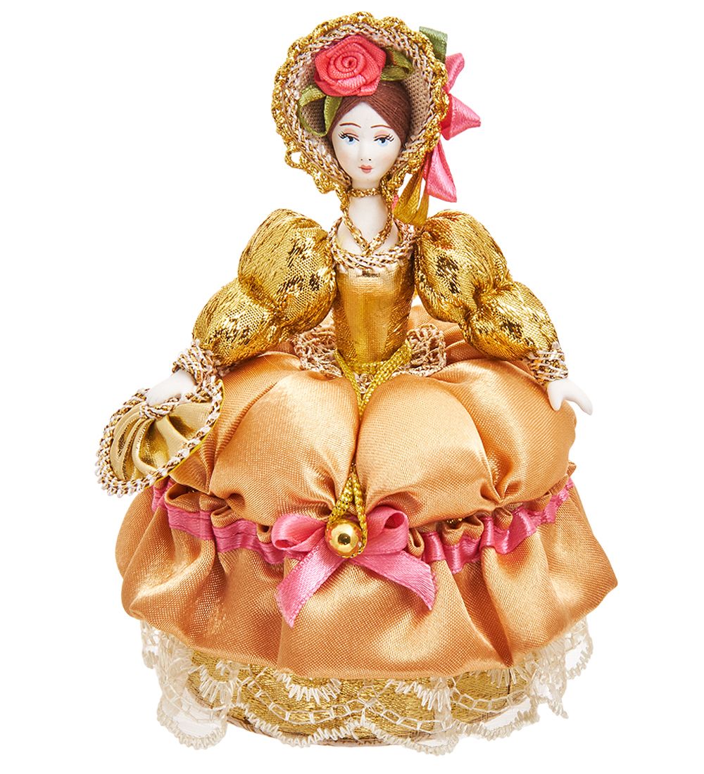Народные промыслы RK-733/ 4 Кукла-шкатулка «Дама с веером»