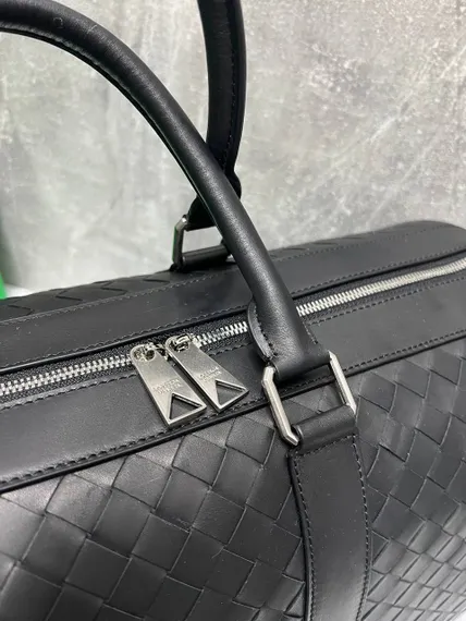 Дорожная сумка Bottega Veneta Intrecciato Duffle черный