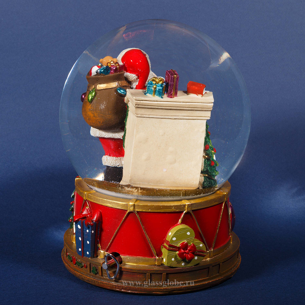 Шар со снегом внутри "Большой Санта"