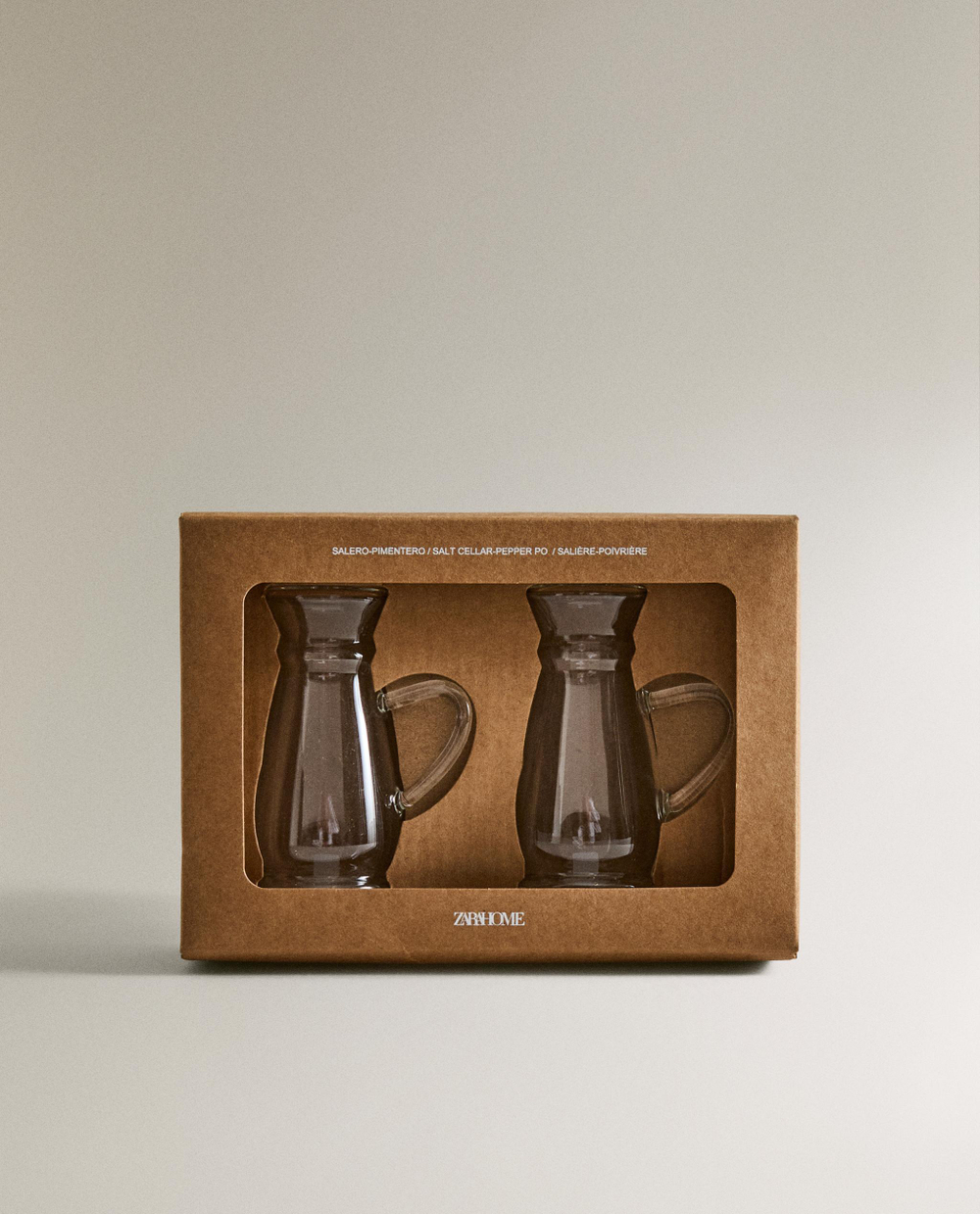 Zara Home набор для специй из боросиликатного стекла, цвет прозрачный, 8.5 см