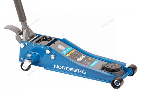 NORDBERG (N32032) Домкрат подкатной 3,2 т, супернизкий подхват, педаль