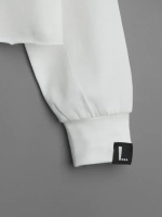 Лонгслив для девочки в школу ,молочный