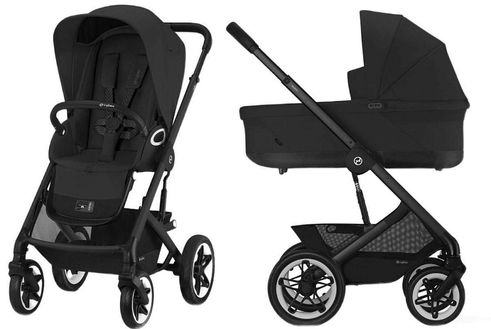 Коляска Cybex Talos S Lux BLK complete Cloud T Sepia Black Plus 3 в 1 Moon Black с дождевиками