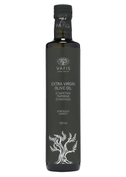 Оливковое масло нерафинированноеVAFIS Extra Virgin от NIKITAKIS в стекл. бут. 500 мл, Греция