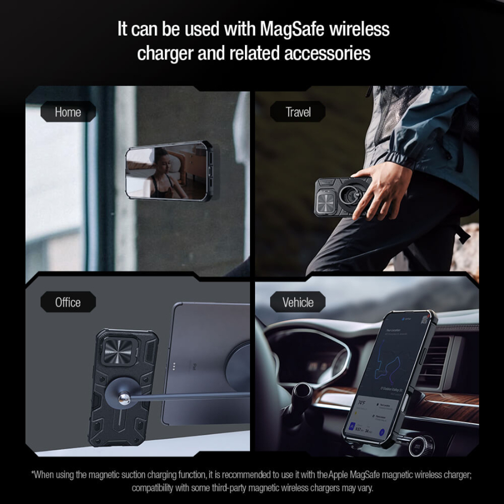 Чехол Nillkin CamShield Armor PROP Magnetic для iPhone 16 Pro Max