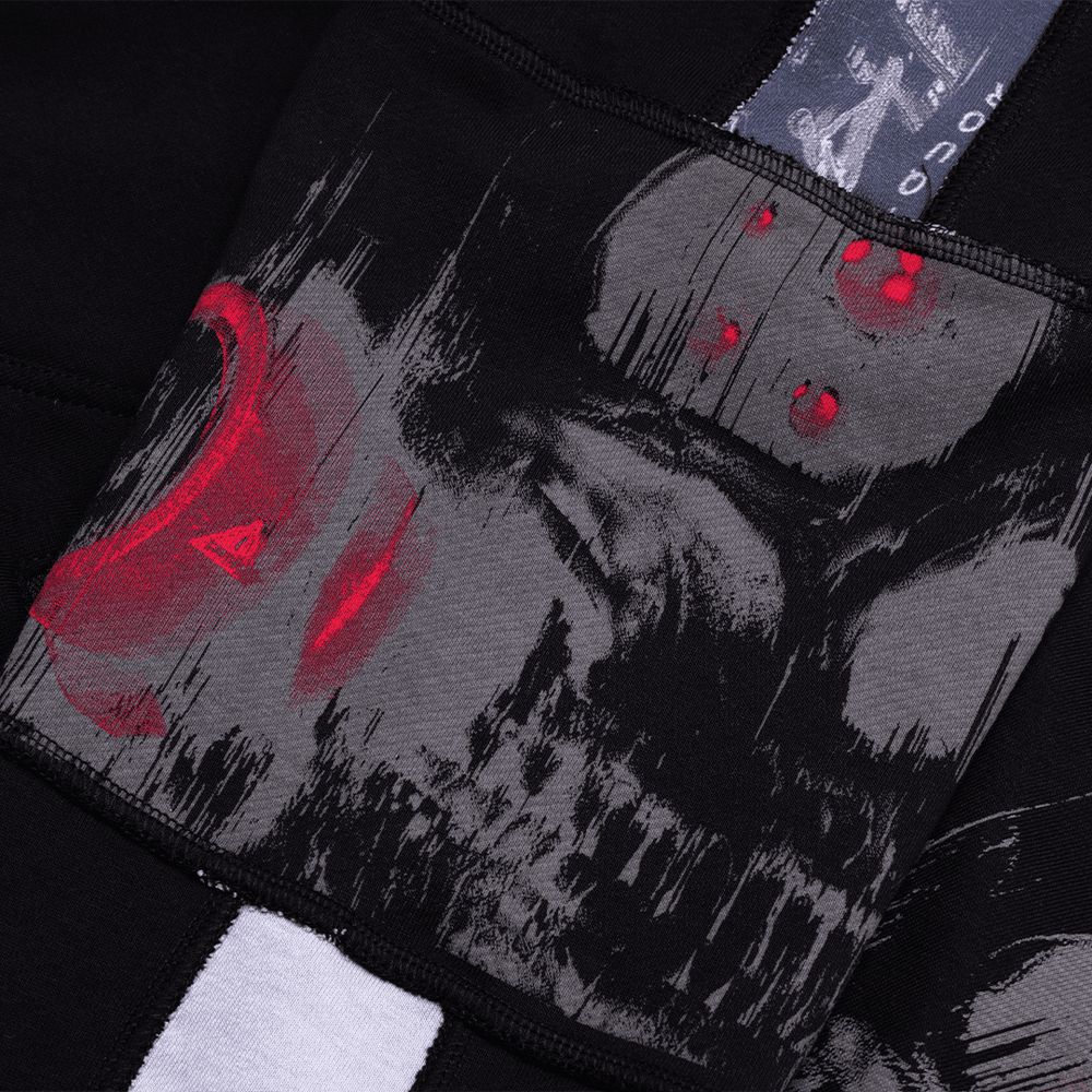 Худи Heartz Slayer Patchwork Oversized Special черный