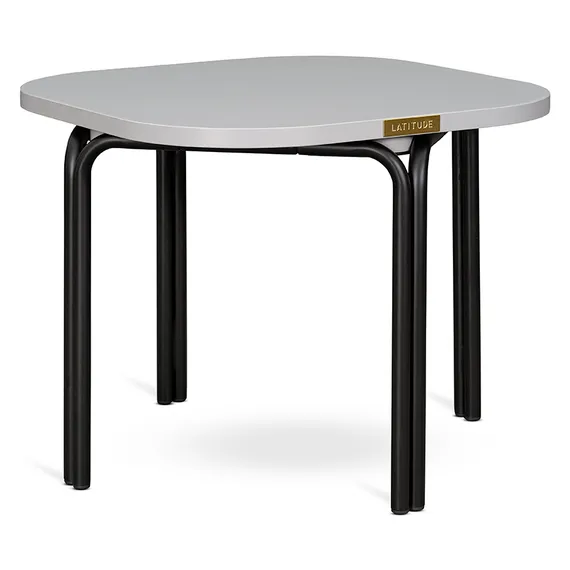 Столик кофейный ror, 50х50 см, черный/серый