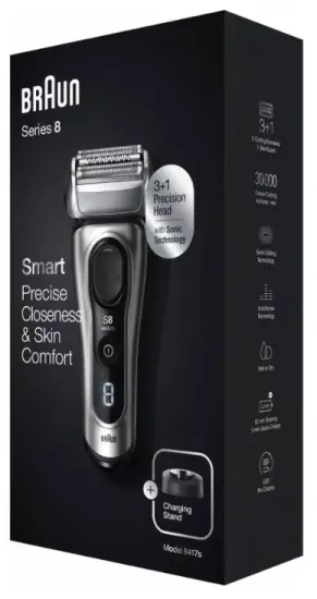 Электробритва Braun Series 8 8417s, серебристый