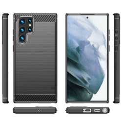 Защитный чехол в стиле карбон для Samsung Galaxy S23 Ultra, серия Carbon от Caseport