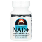 Source Naturals, NAD+, коферментированный витамин B3, 30 пастилок