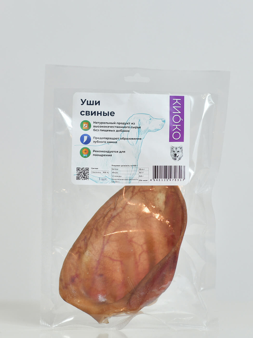 КиоКо лакомство для Собак Ухо свиное (1 шт)