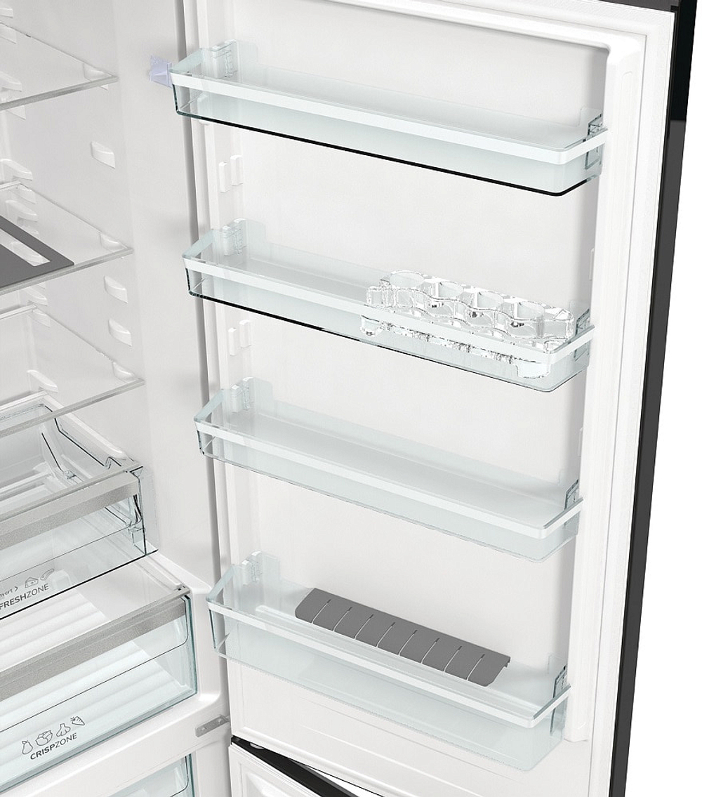 Отдельностоящий двухкамерный холодильник Gorenje RK6201SYBK