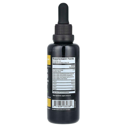 Global Healing, омега-3, 6, 7, 9, лимон, 59,2 мл (2 жидк. унции)
