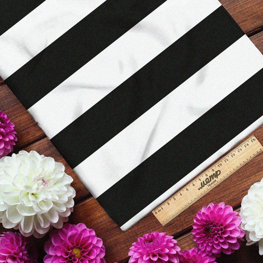 Ткань мембрана черные полоски