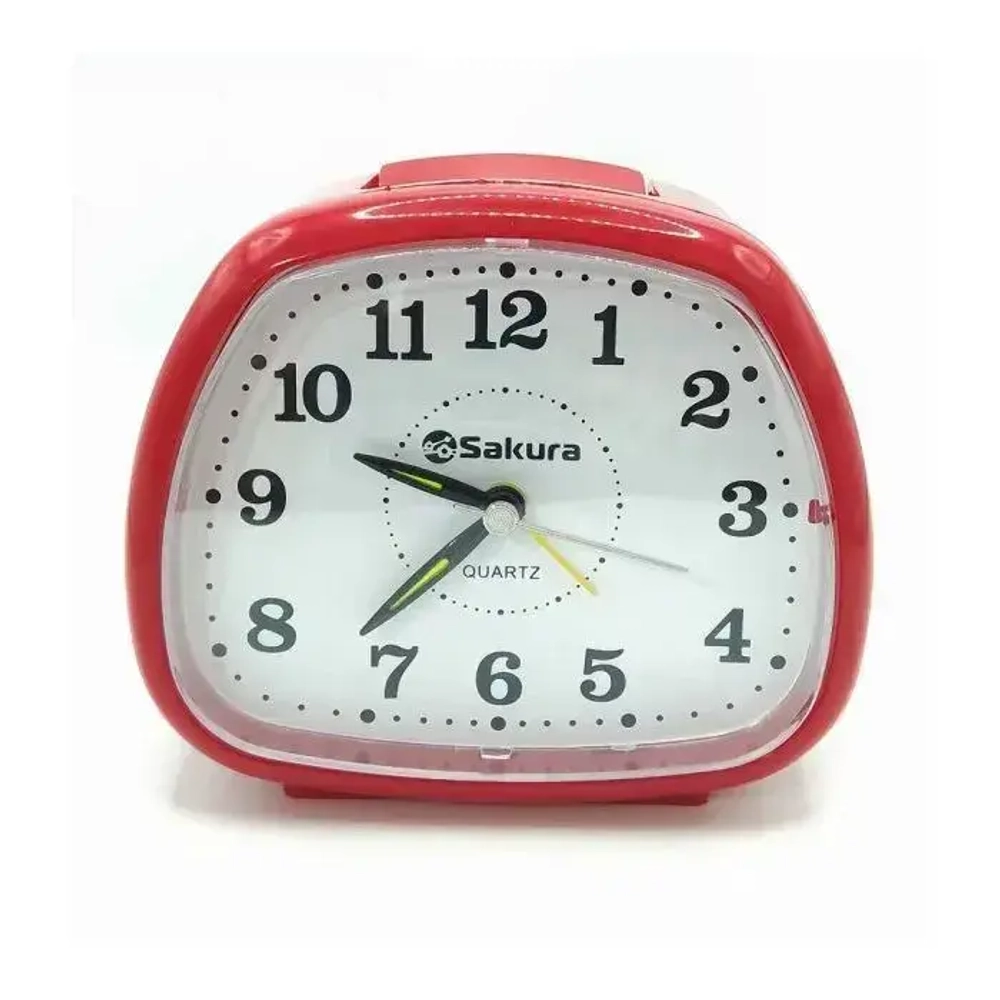 Будильник кварц SA-8530R дискрет.ход подсвет