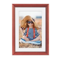 Фоторамка Image Art С20 30х40 деревянная из сосны, цвет красное дерево, вставка-прозрачный пластик | Image Art
