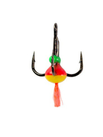 Тройник-капля ECOPRO красный хвост тип A + цепочка № 5 (в упаковке 5 штук)