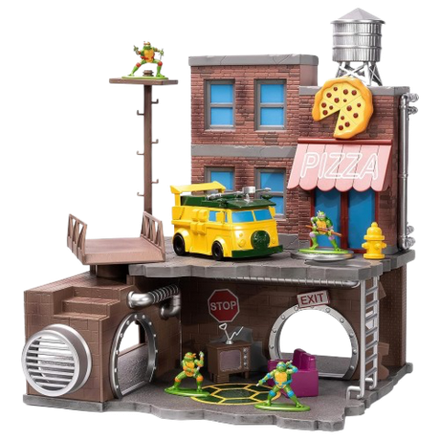 Набор фигурок Jada Toys Nano TMNT Nanoscene with 4 figures