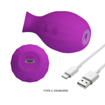 Лиловый клиторальный вакуумный стимулятор Magic Bottle (Цвет: фиолетовый)