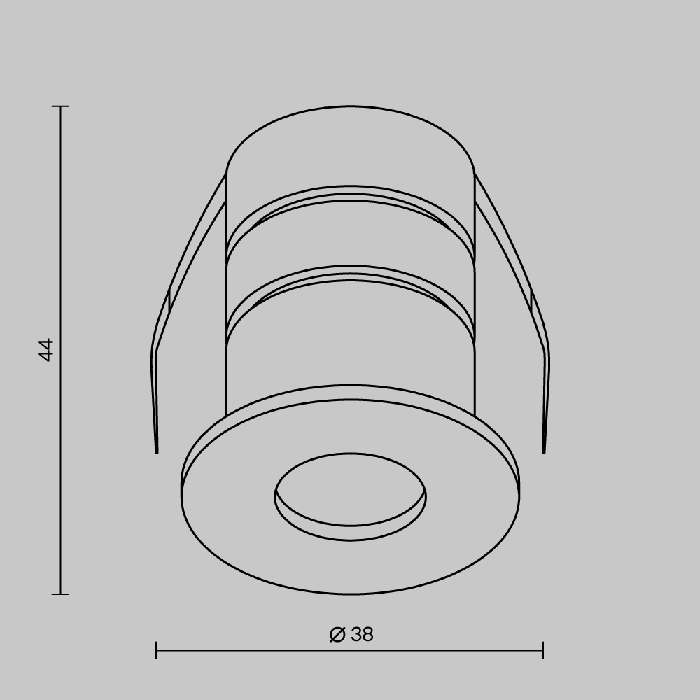 Уличный потолочный светильник Outdoor O511DL-L2W3K